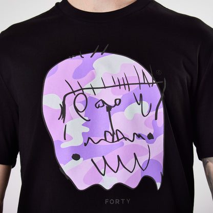 Essential Benjamin Classic Reflective Tee (Black/Lilac)
