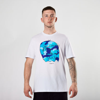 Essential Benjamin Classic Reflective Tee (White/Blue)