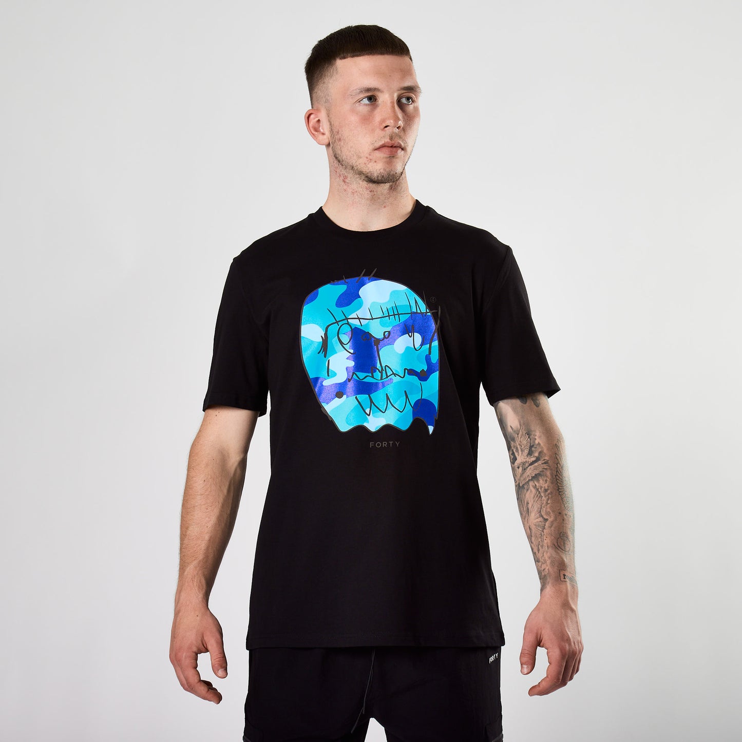 Essential Benjamin Classic Reflective Tee (Black/Blue)