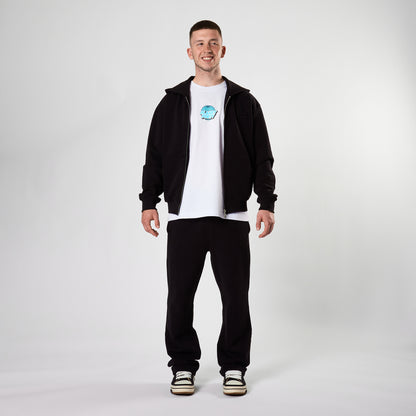 Lifestyle Murgatroyd Zip Through Oversized Hood (Black)