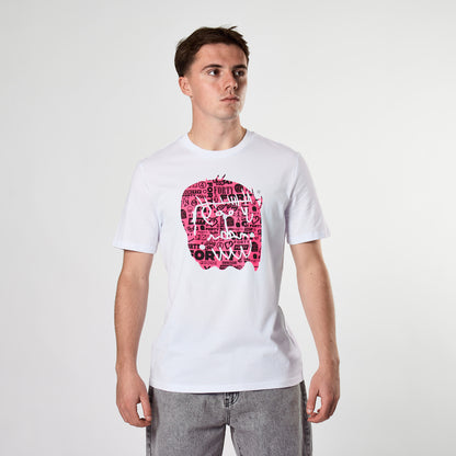 Essential Graffiti Monster Tee (White/Pink)