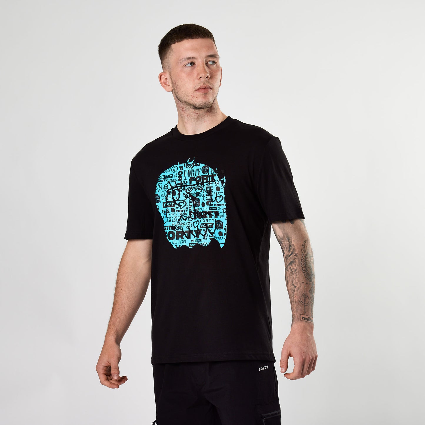 Essential Graffiti Monster Tee (Black/Blue)