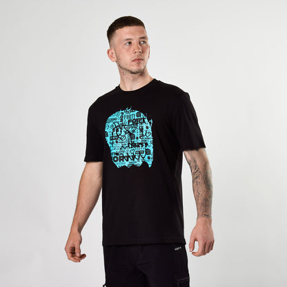 Essential Graffiti Monster Tee (Black/Blue)