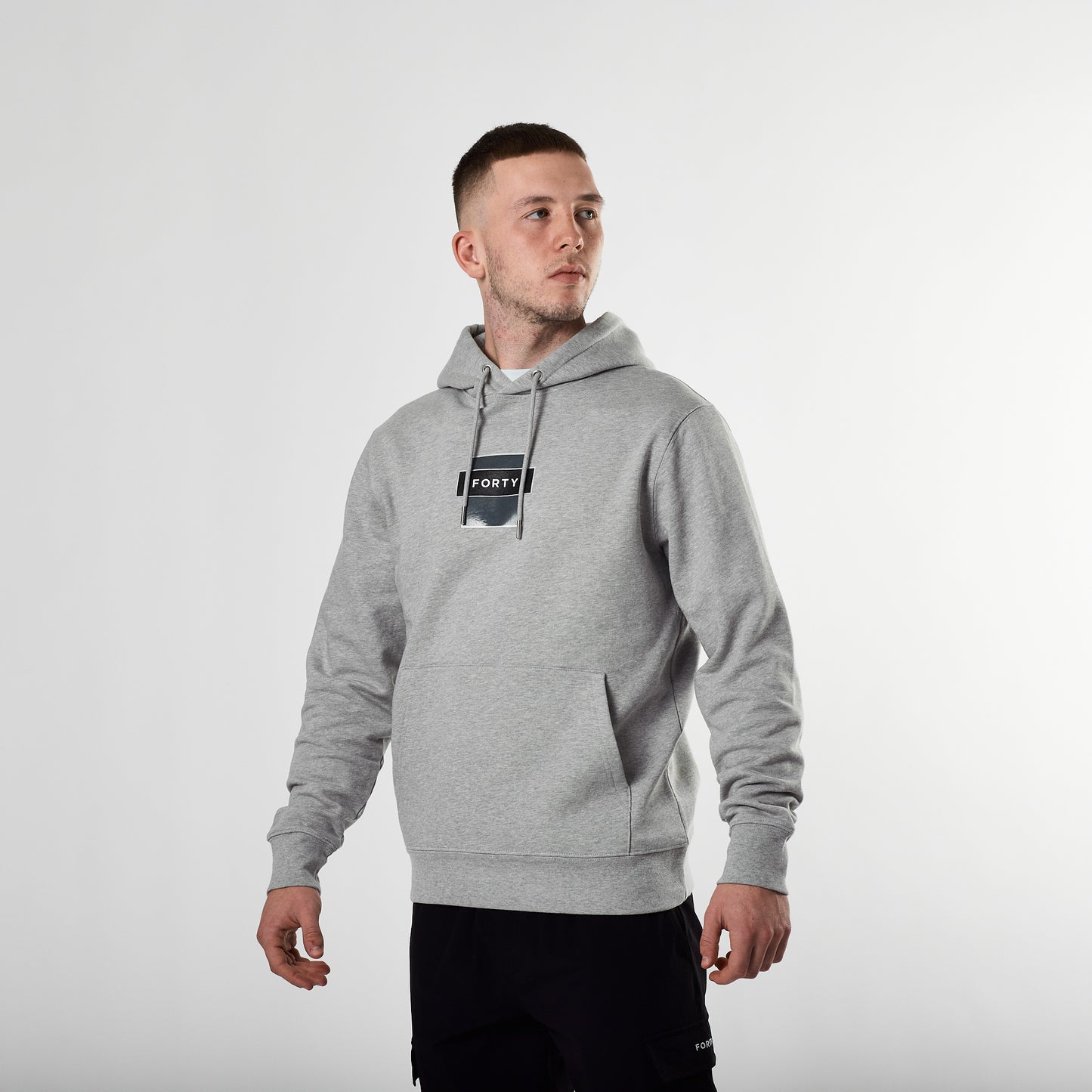 Essential Telford Printed Hoodie (Grey)