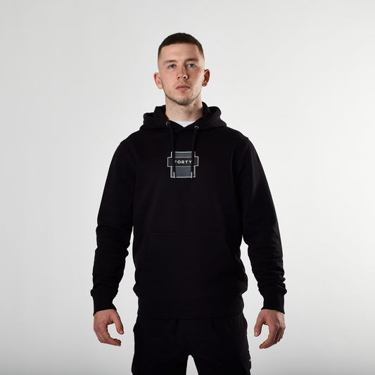 Essential Telford Printed Hoodie (Black)