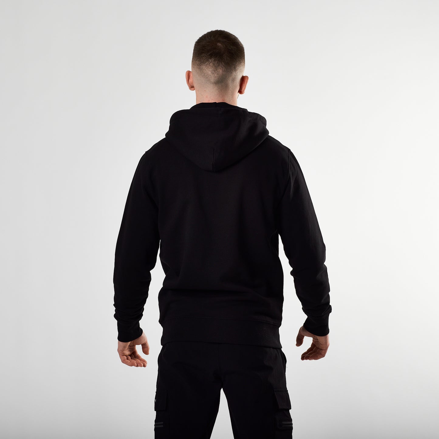 Essential Telford Printed Hoodie (Black)