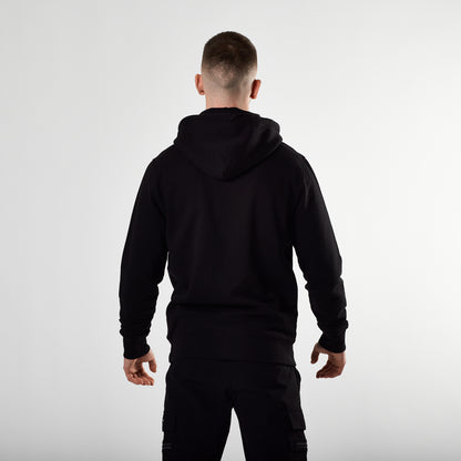 Essential Telford Printed Hoodie (Black)