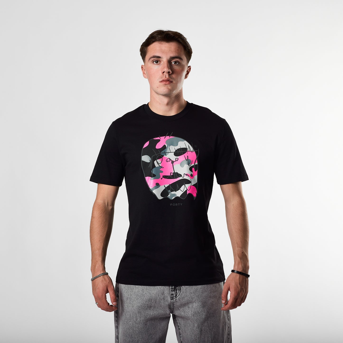 Essential Benjamin Classic Reflective Tee (Black/Pink)