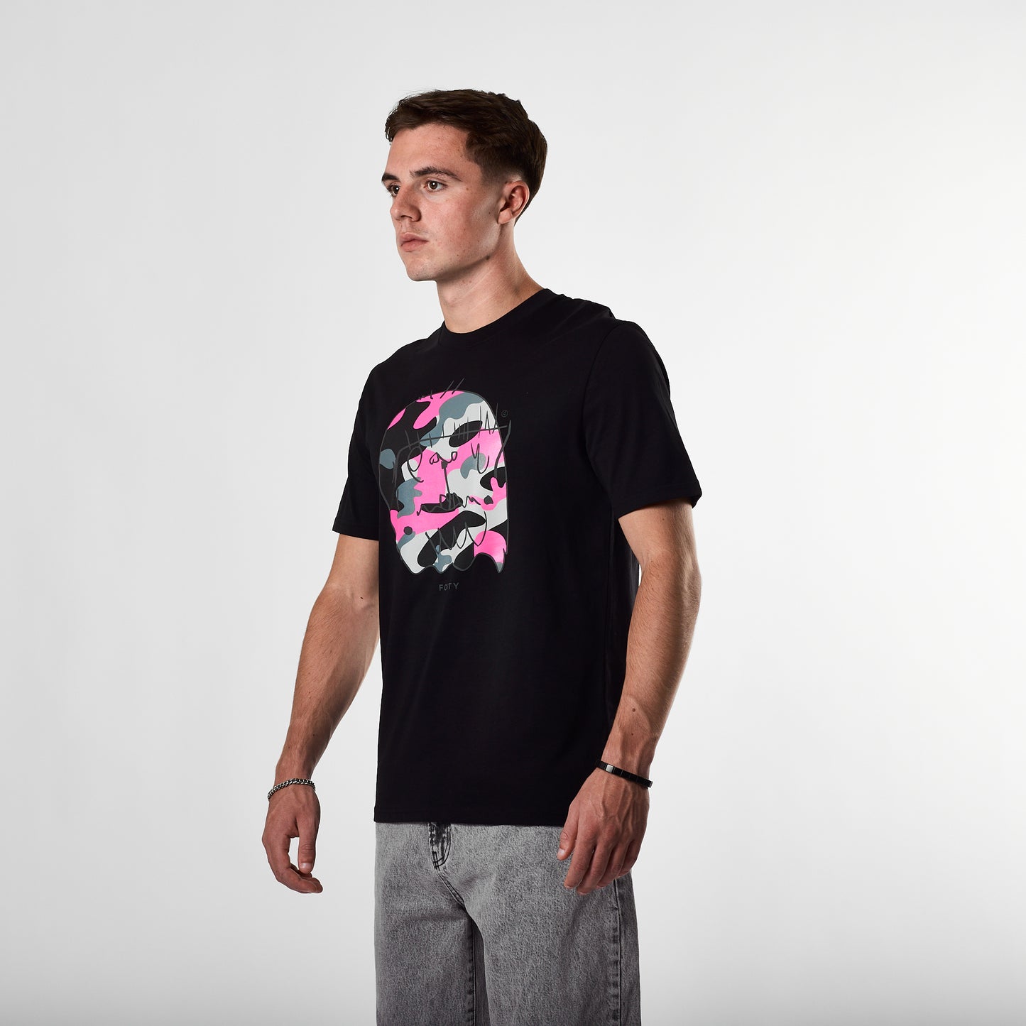 Essential Benjamin Classic Reflective Tee (Black/Pink)