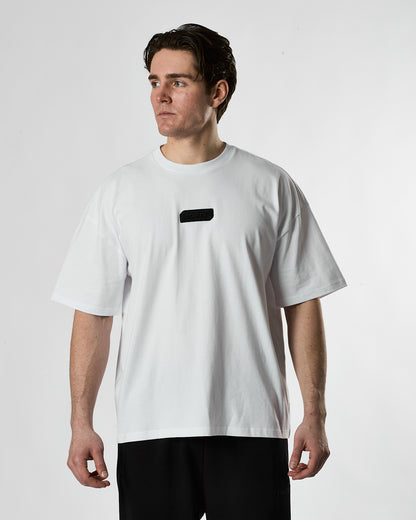 Lifestyle Murgatroyd Felt Appliqué Tee (White/Black)