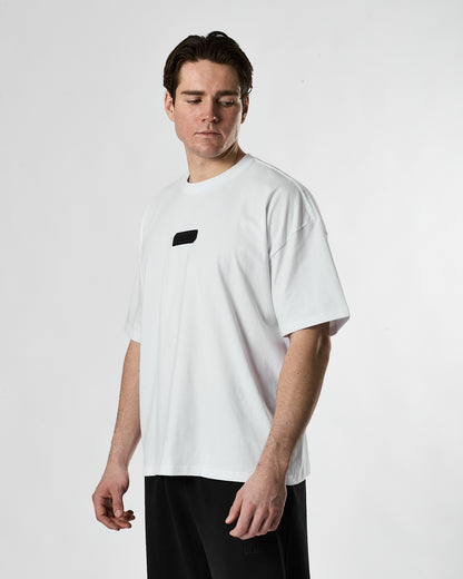 Lifestyle Murgatroyd Felt Appliqué Tee (White/Black)