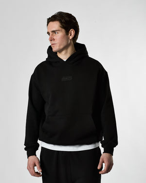 Lifestyle Murgatroyd Felt Appliqué Hoodie (Black)