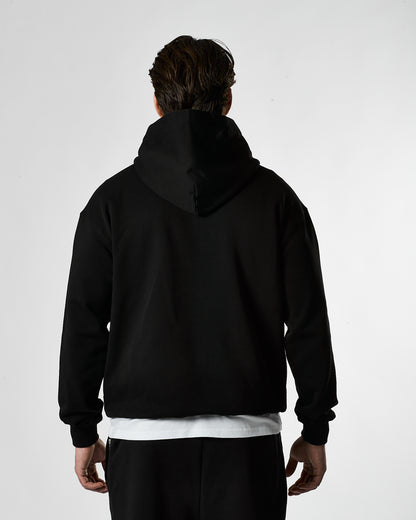 Lifestyle Murgatroyd Felt Appliqué Hoodie (Black)