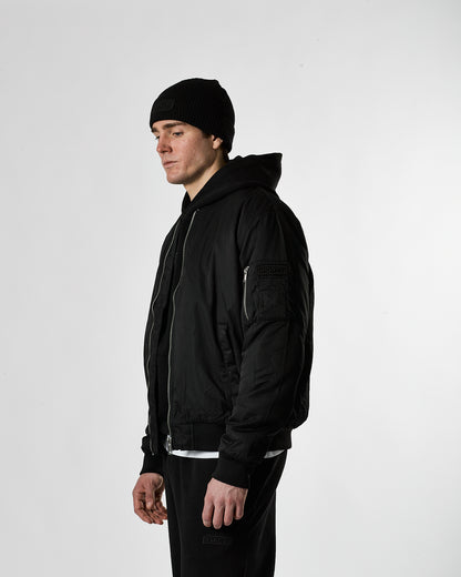 Murgatroyd Felt Appliqué Bomber (Black)