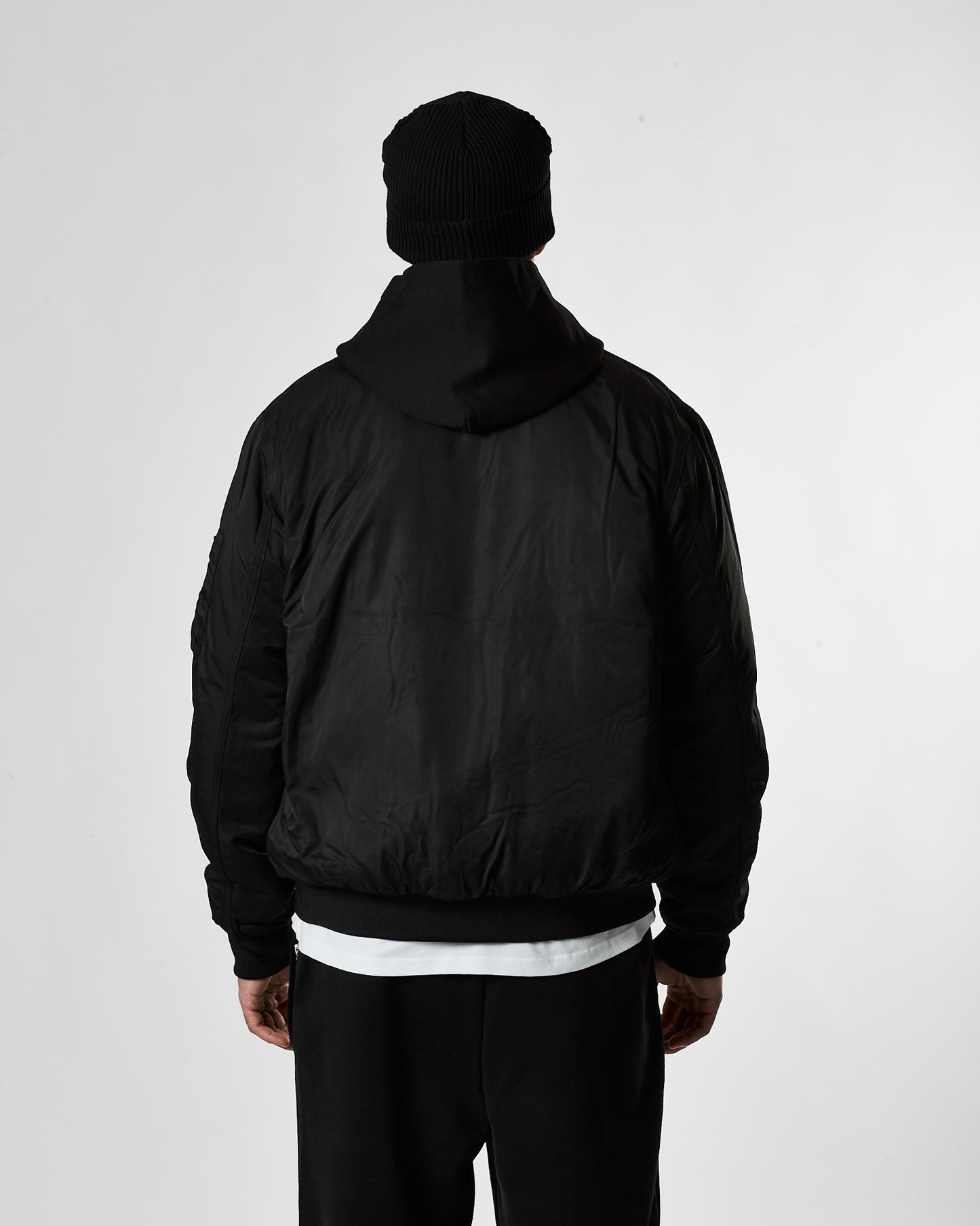 Murgatroyd Felt Appliqué Bomber (Black)