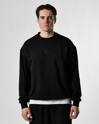 Lifestyle Murgatroyd Felt Appliqué Sweat (Black)
