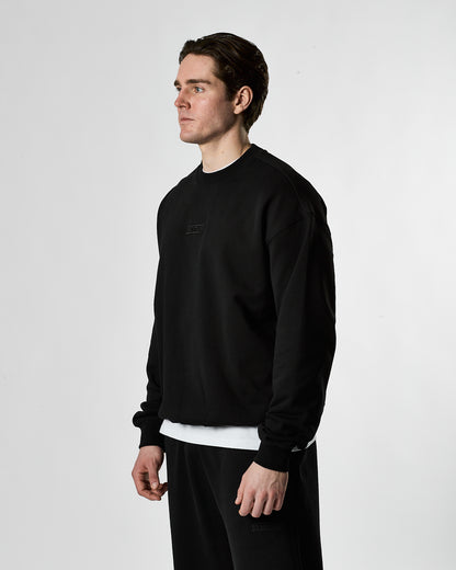 Lifestyle Murgatroyd Felt Appliqué Sweat (Black)