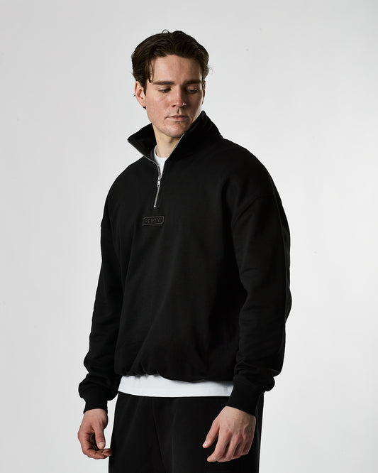 Lifestyle Murgatroyd 1/4 Zip Sweat (Black)
