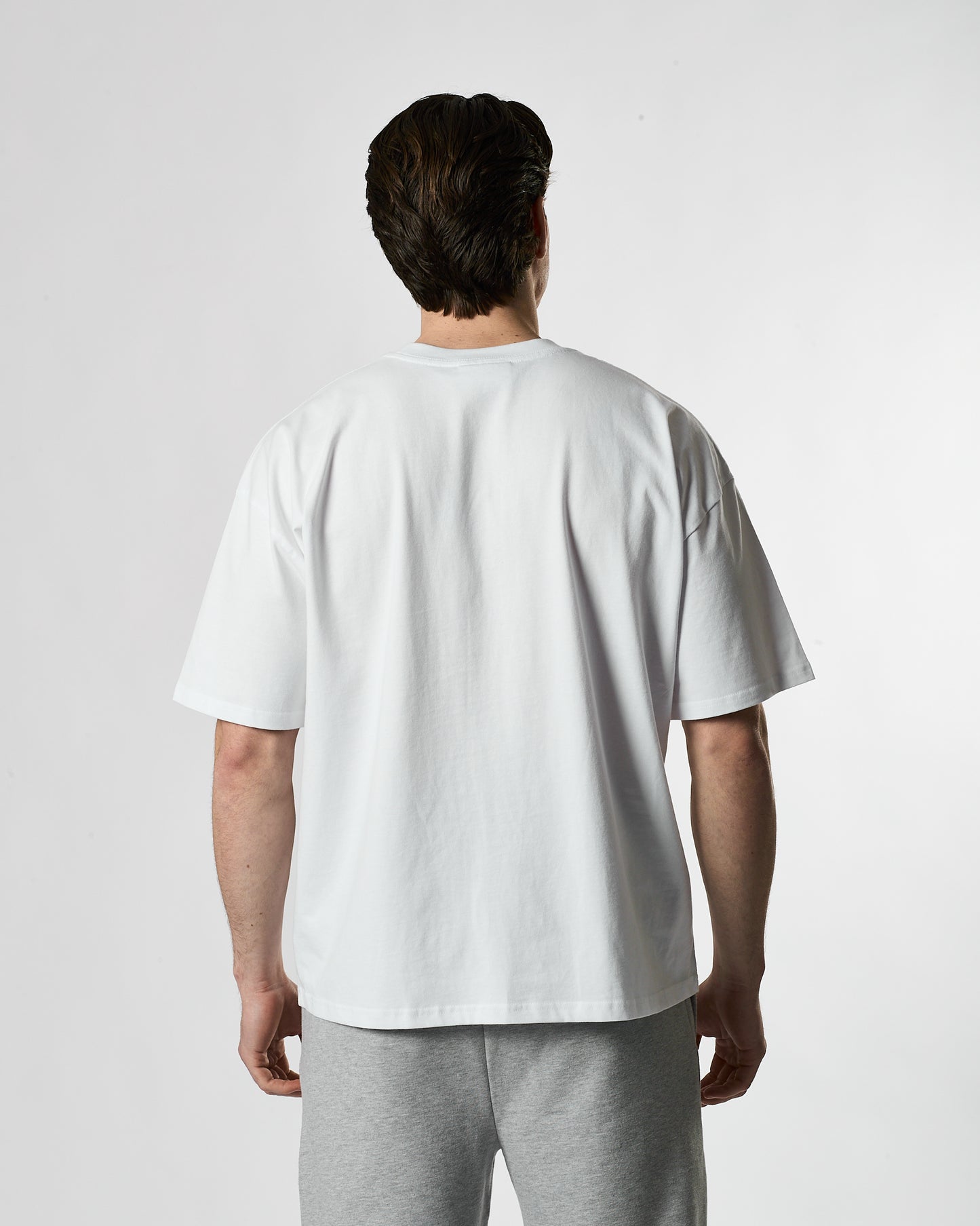 Lifestyle Murgatroyd Felt Appliqué Tee (White/Grey)
