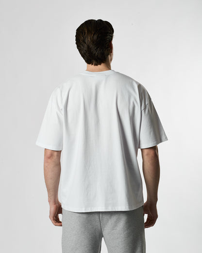 Lifestyle Murgatroyd Felt Appliqué Tee (White/Grey)