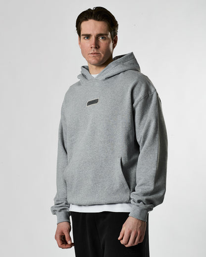 Lifestyle Murgatroyd Felt Appliqué Hoodie (Grey)