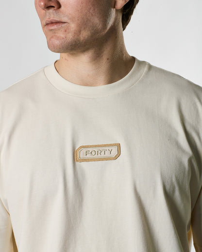 Lifestyle Murgatroyd Felt Appliqué Tee (Butter)