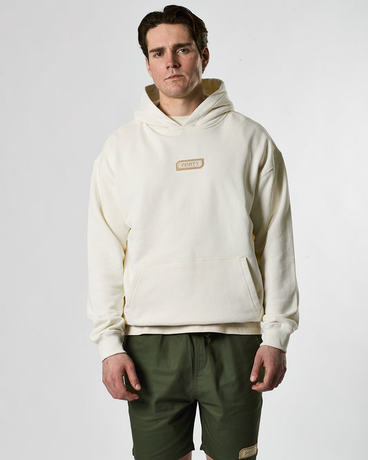 Lifestyle Murgatroyd Felt Appliqué Hoodie (Butter)