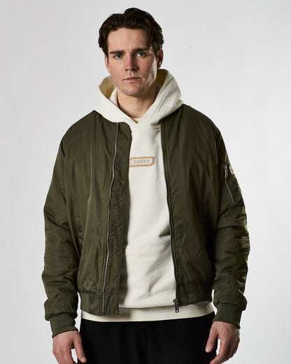 Murgatroyd Felt Appliqué Bomber (Khaki)