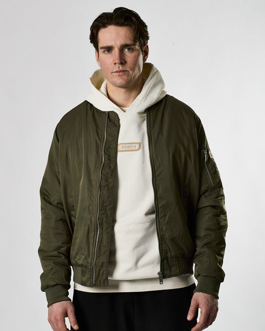 Murgatroyd Felt Appliqué Bomber (Khaki)