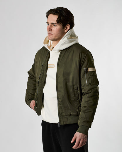 Murgatroyd Felt Appliqué Bomber (Khaki)