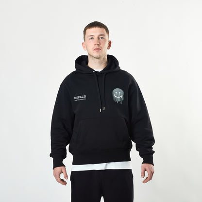 Deface Topo Reflective Hoodie (Black/Ion Silver)