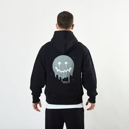 Deface Topo Reflective Hoodie (Black/Ion Silver)