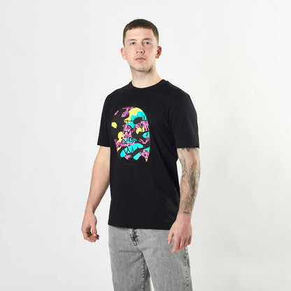 Essential Neon Camo Monster Tee (Black)
