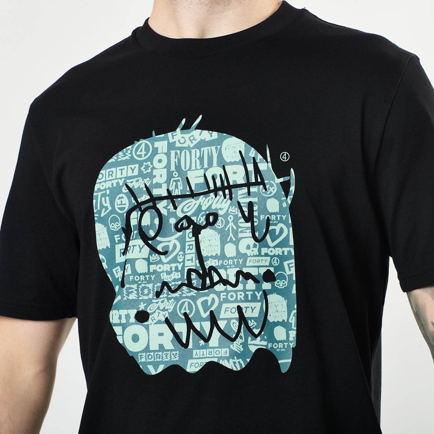 Essential Graffiti Monster Tee (Black/Grey)