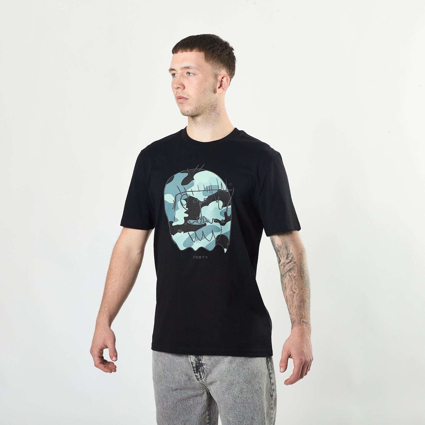 Essential Benjamin Classic Reflective Tee (Black/Grey)