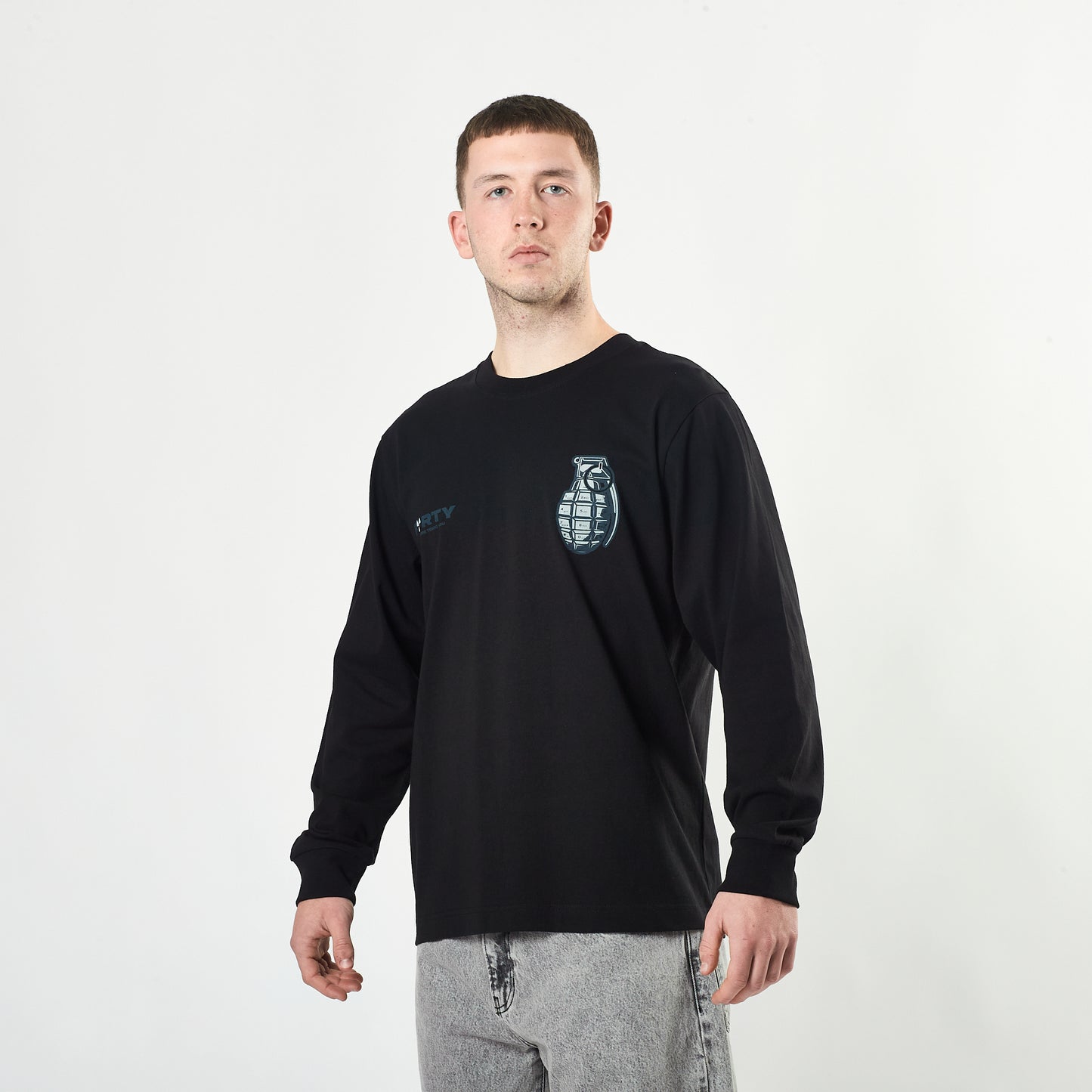 Lifestyle Axon L/S Tee (Black/Grey)