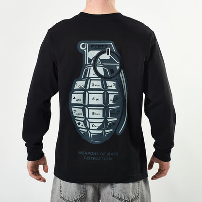 Lifestyle Axon L/S Tee (Black/Grey)