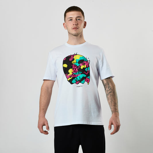 Essential Neon Camo Monster Tee (White)
