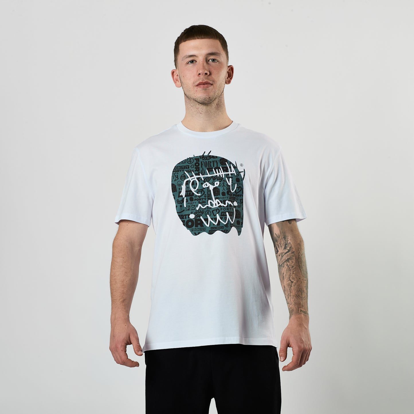 Essential Graffiti Monster Tee (White/Black)