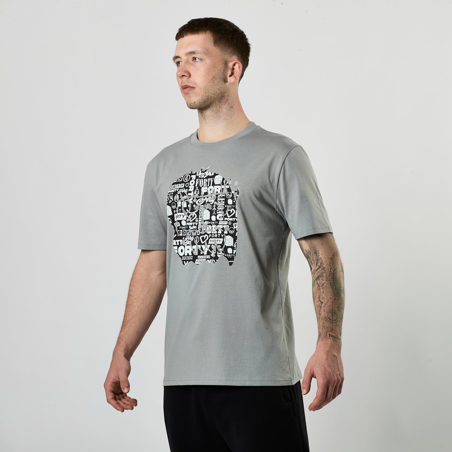 Essential Graffiti Monster Tee (Storm/Black)