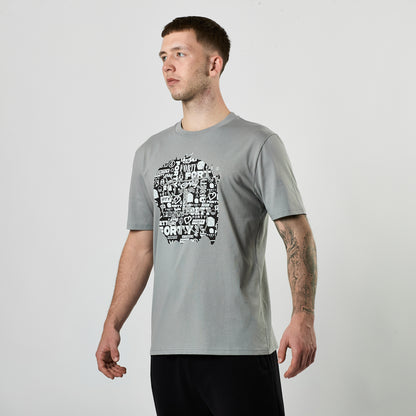 Essential Graffiti Monster Tee (Storm/Black)