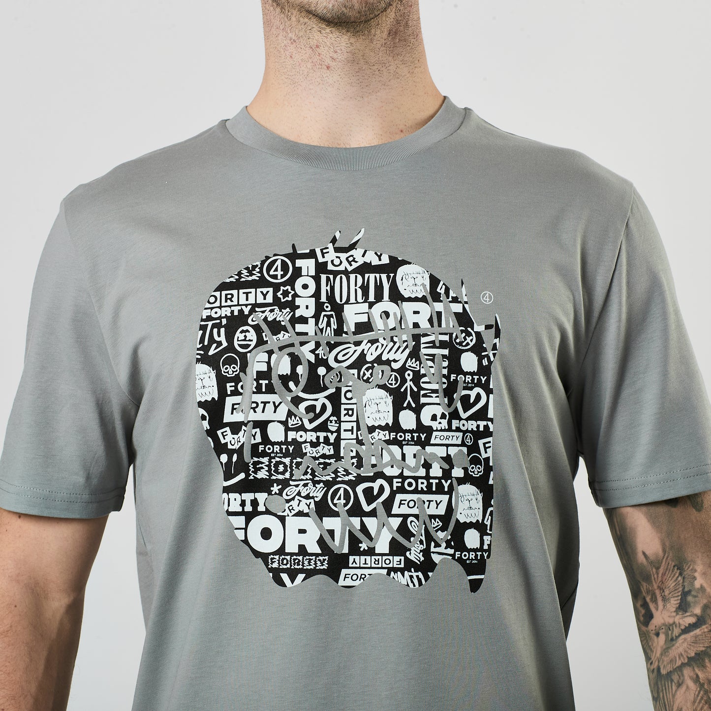 Essential Graffiti Monster Tee (Storm/Black)