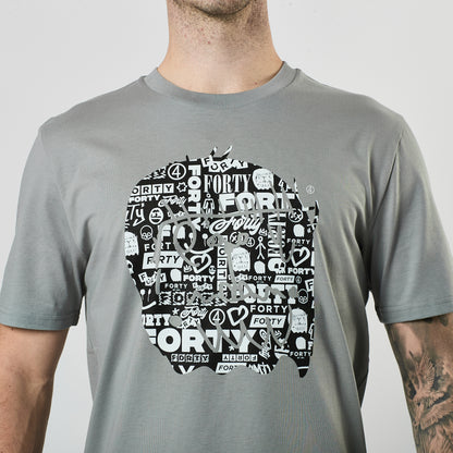 Essential Graffiti Monster Tee (Storm/Black)