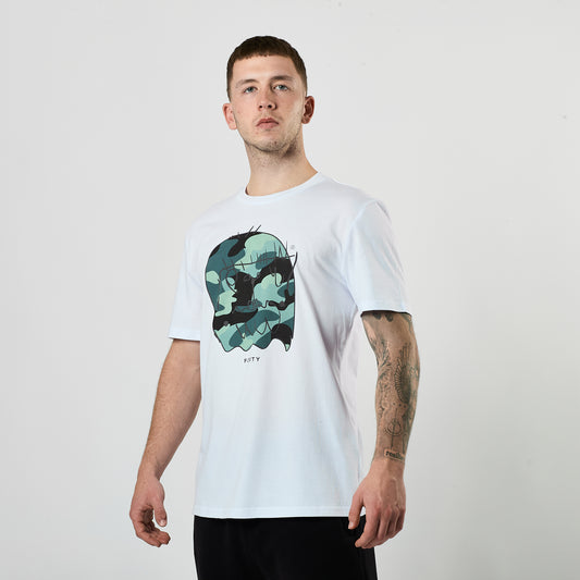 Essential Benjamin Classic Reflective Tee (White/Grey)