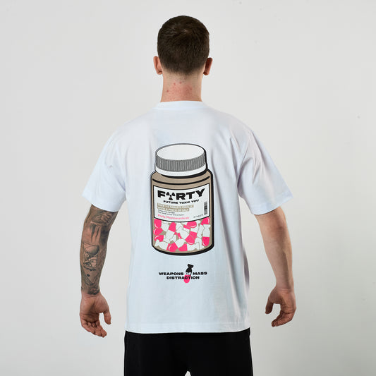 Lifestyle Pharm Tee (White/Pink)