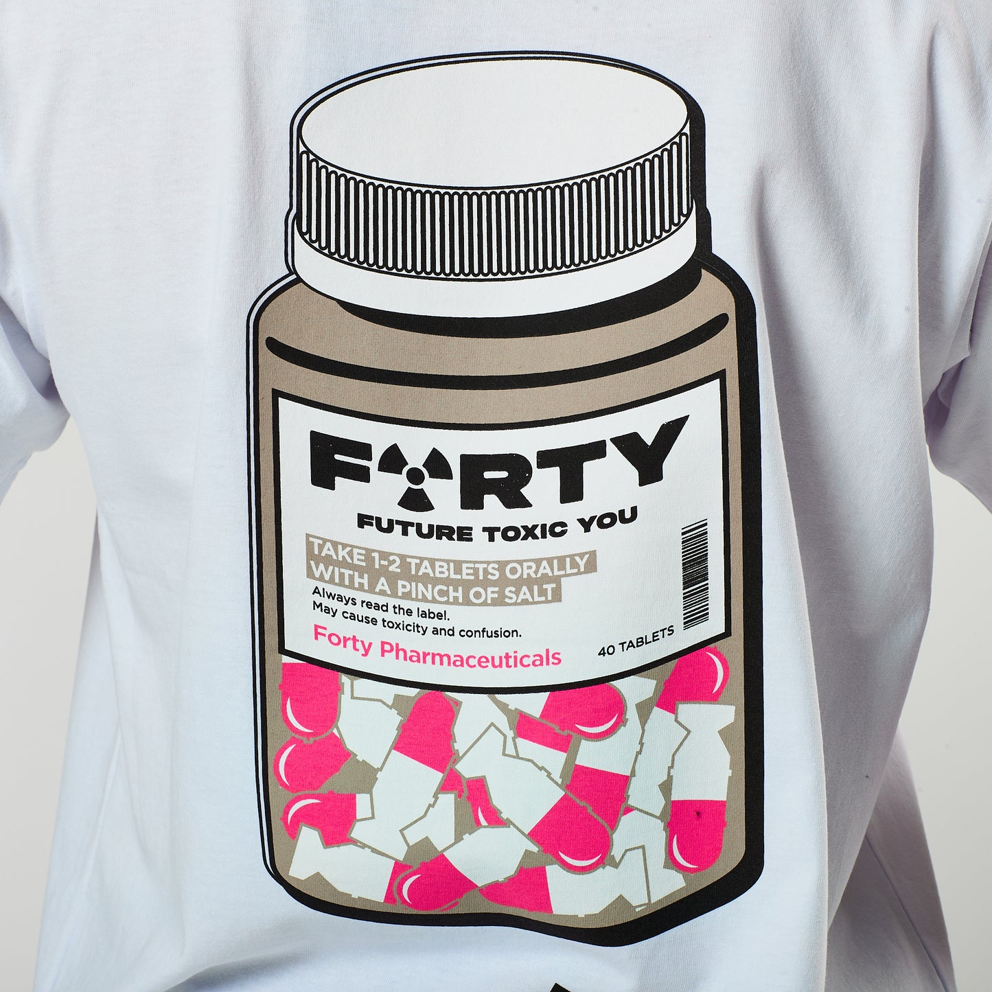 Lifestyle Pharm Tee (White/Pink)