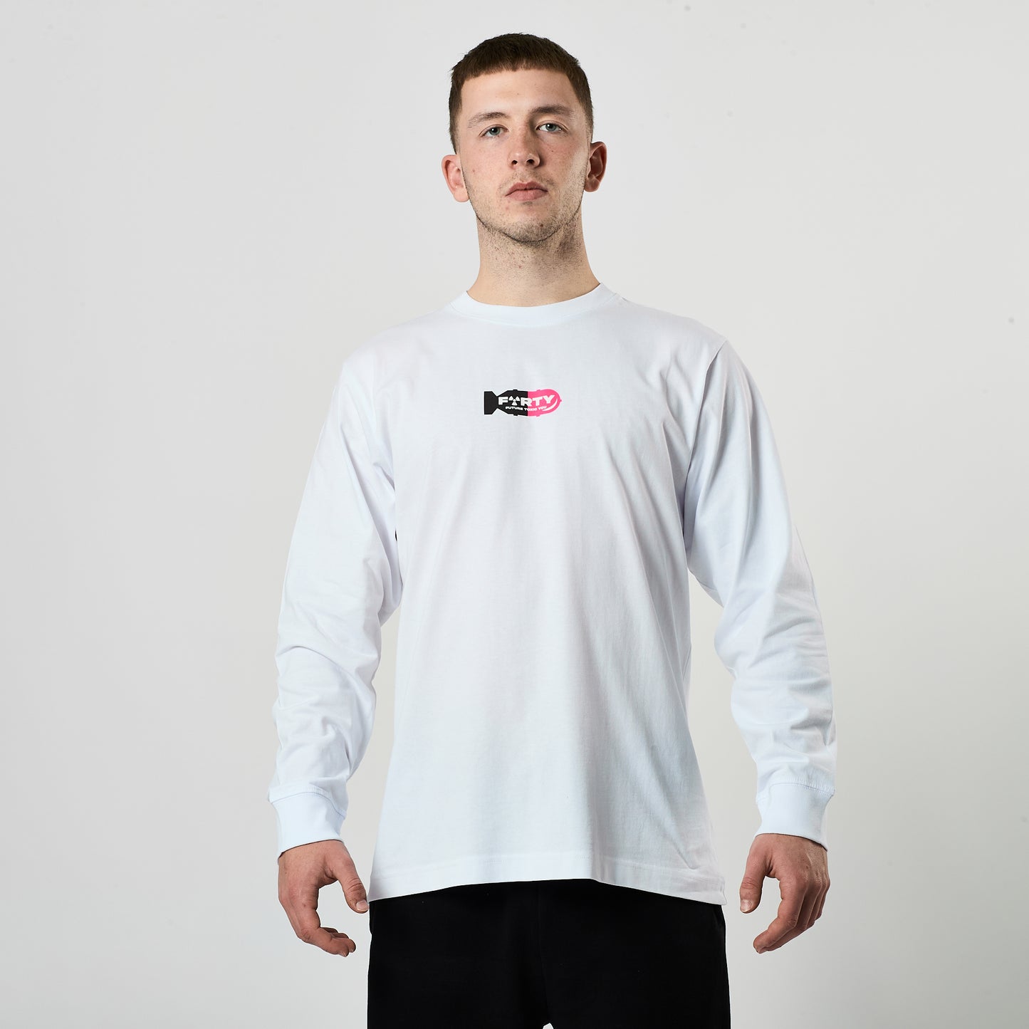 Lifestyle Pharm L/S Tee (White/Pink)