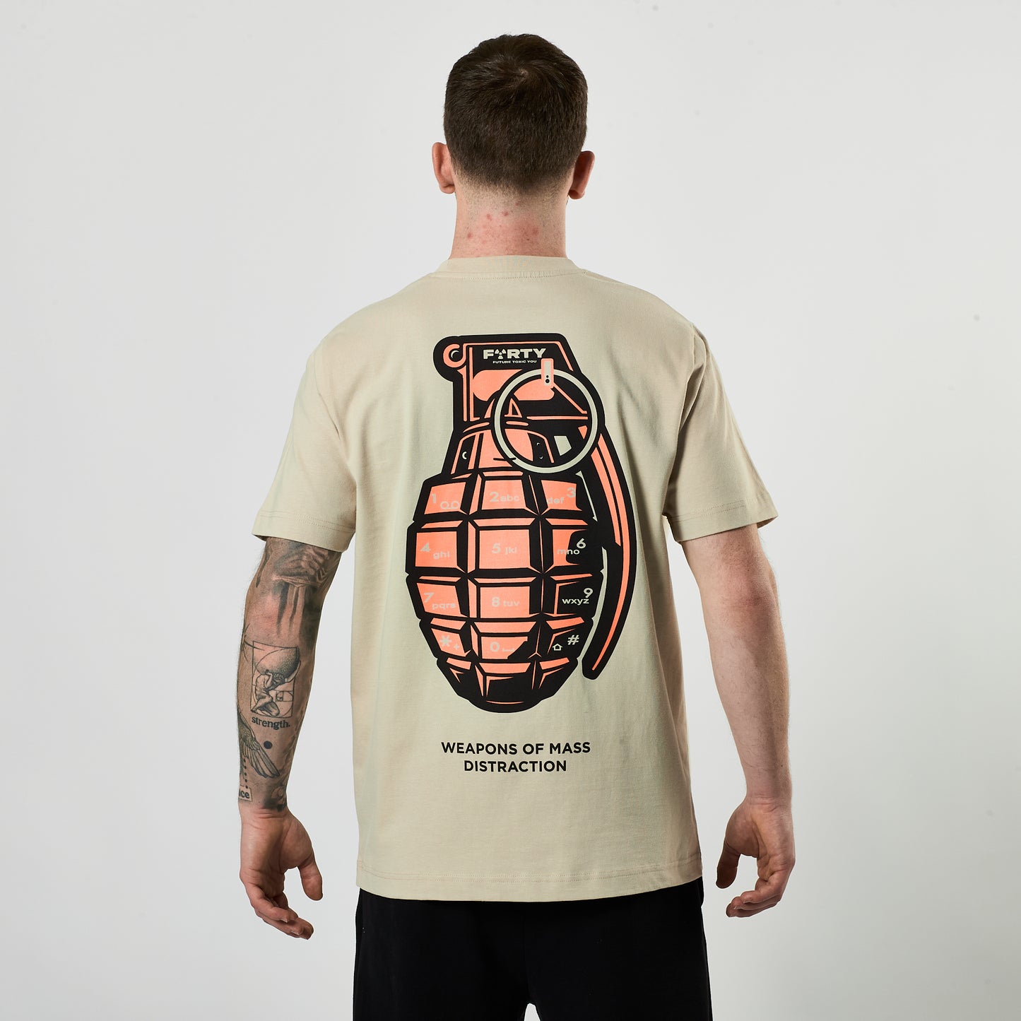 Lifestyle Axon Tee (Beige Dust/Coral)