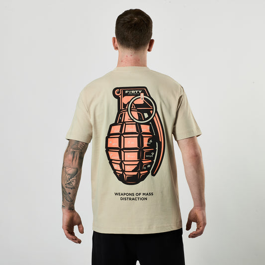 Lifestyle Axon Tee (Beige Dust/Coral)