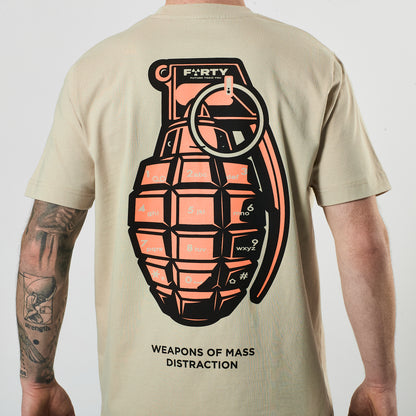 Lifestyle Axon Tee (Beige Dust/Coral)